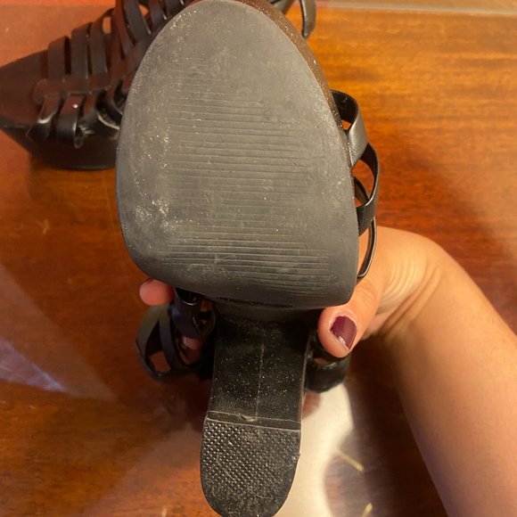 Steve Madden Glendael Leather Heels in Black Size 7.5M - Picture 5 of 10